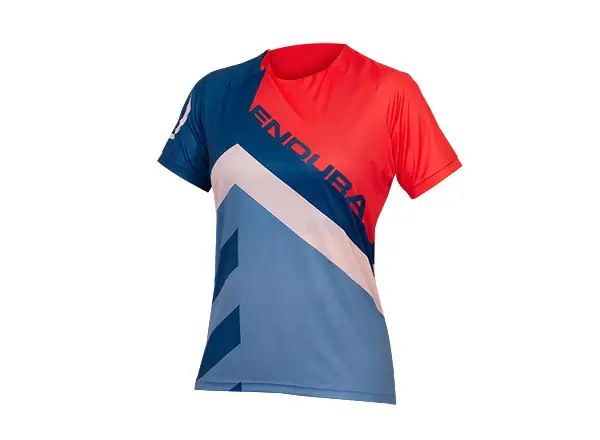 Endura SingleTrack Print Tee LTD damska koszulka krótki rękaw Pomegranate
