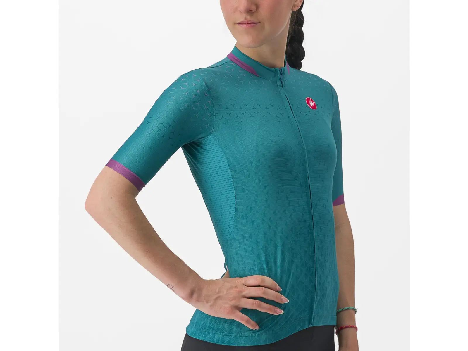 Castelli Pezzi damski koszula z krótkim rękawem Quetzal Green