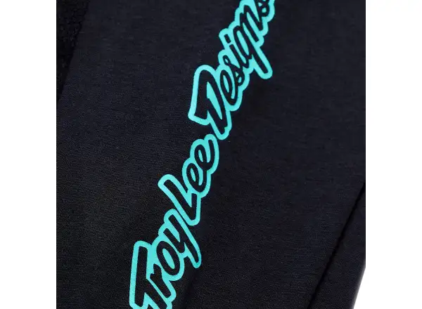 Troy Lee Designs Skyline Ride męska koszulka z długim rękawem Signature Black/Real Teal