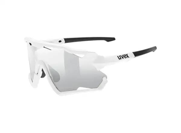 Uvex Sportstyle 228 Variomatic okulary rowerowe White Mat/LTM. Silver