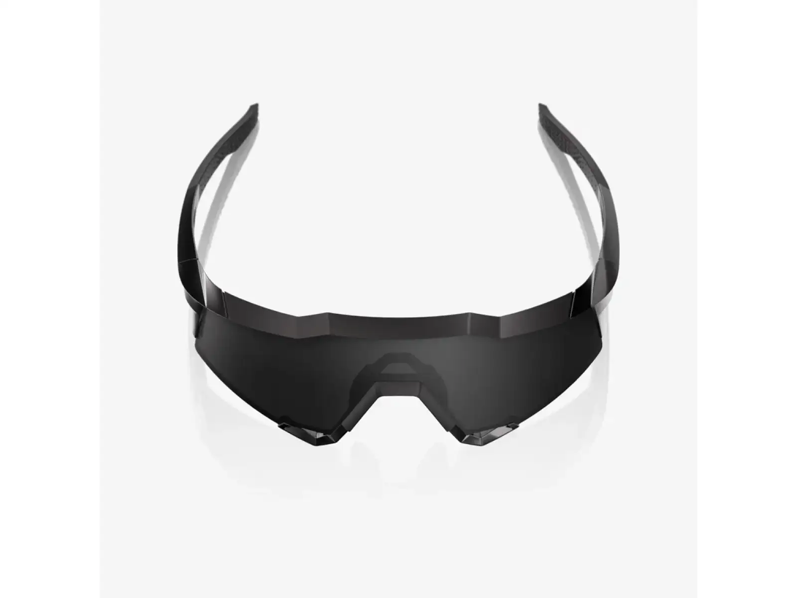 100% Speedcraft okulary przeciwsłoneczne Matte Black Gloss Black/Black Mirror