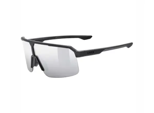 Uvex Ramp okulary rowerowe Black matt/Mirror Silver