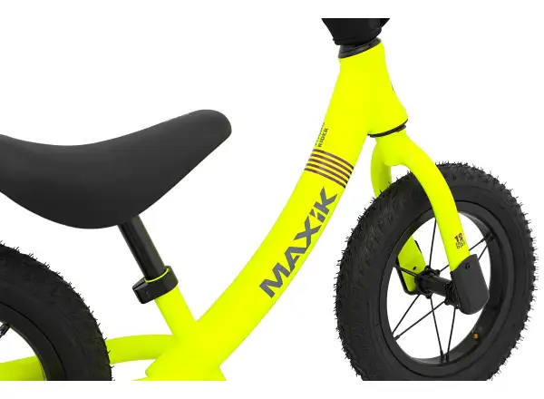 rowerek biegowy MAXÍK Evo Lite fluo żółta/fioletowa