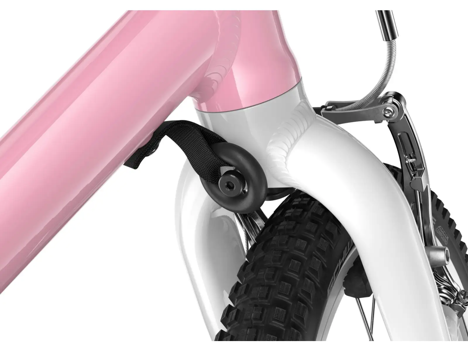 Woom GO 1 Plus dziecięcy rowerek biegowy 14" kolor Powder Pink