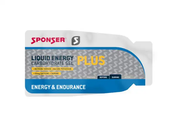 Sponser Liquid Energy Plus żel energetyczny z kofeiną neutral 35 g