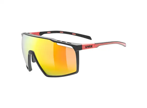 Uvex MTN Perform okulary rowerowe Black Red M/Mirror Red