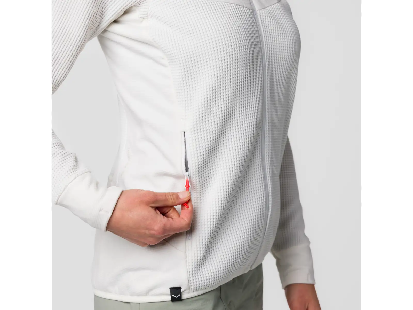 Salewa Puez Waffle HYB PL damska bluza White