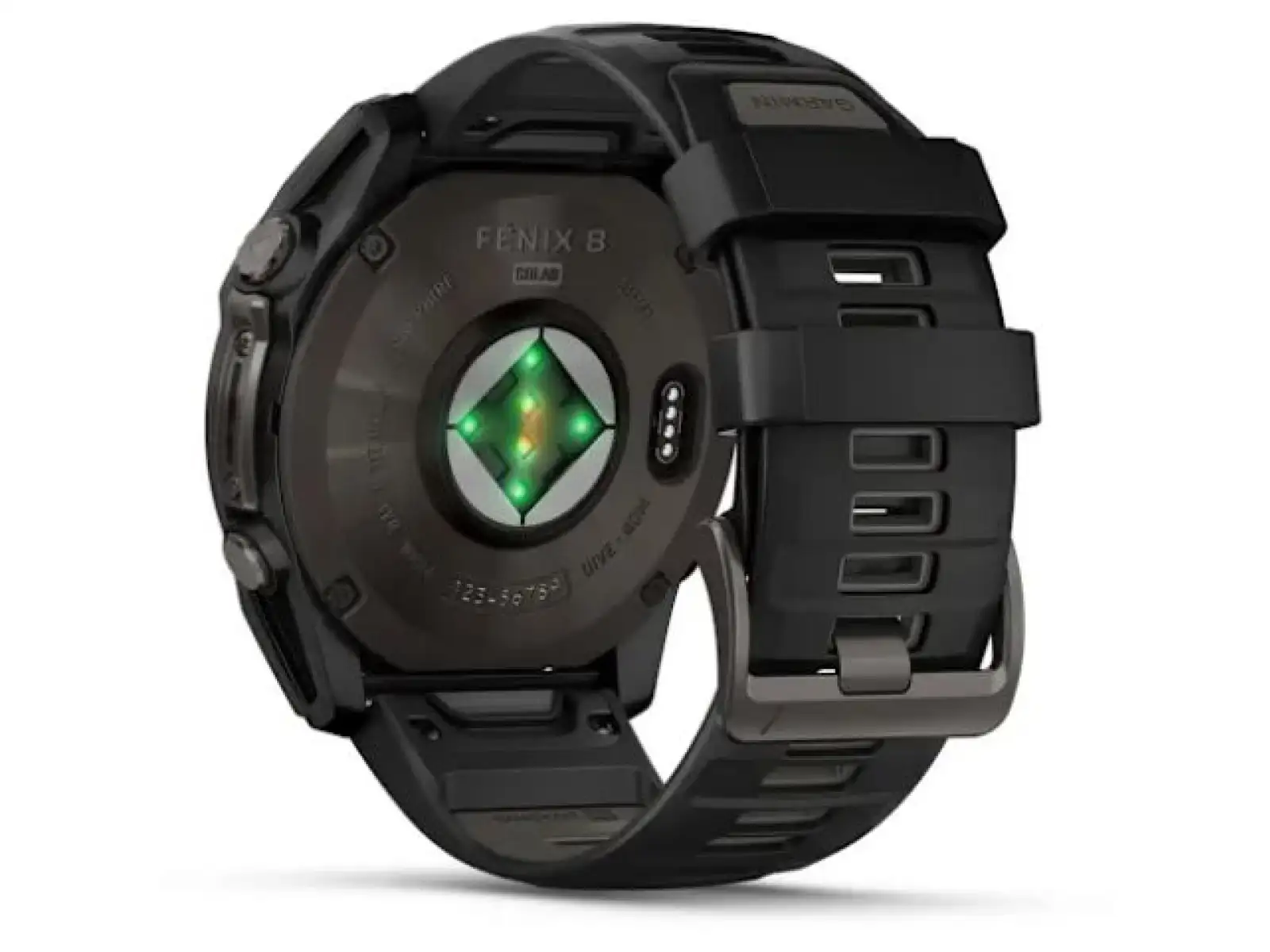 Garmin fenix 8 - 51 mm Solar Sapphire inteligentny zegarek Carbon DLC Titanium Black/Pebble Gray