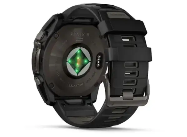 Garmin fenix 8 - 51 mm Solar Sapphire inteligentny zegarek Carbon DLC Titanium Black/Pebble Gray
