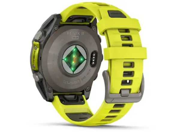 Garmin fenix 8 - 47 mm Solar Sapphire inteligentny zegarek Titanium Yellow/Graphite