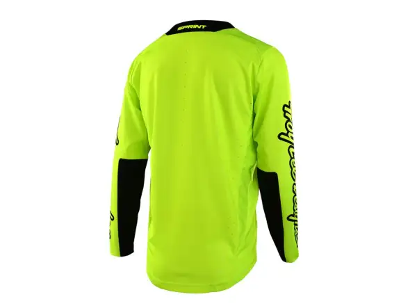 Troy Lee Design Sprint dziecięca koszulka z długim rękawem Icon Fluo Yellow