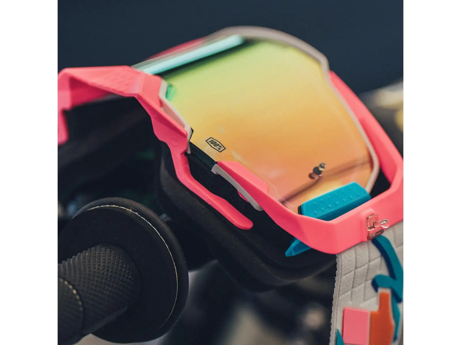 100% Armega gogle zjazdowe Lefreak/ HiPER Pink Mirror