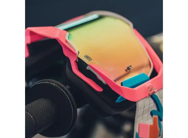 100% Armega gogle zjazdowe Lefreak/ HiPER Pink Mirror