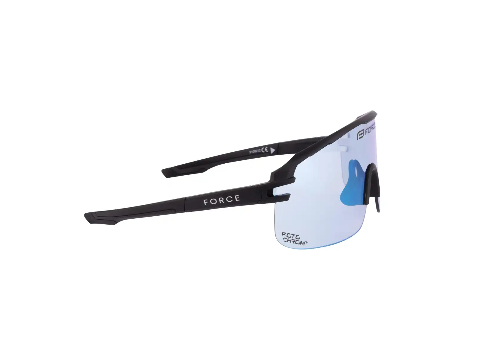 Force Epic okulary rowerowe czarne/niebieskie fotochromatyczne szkło