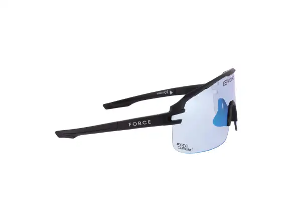 Force Epic okulary rowerowe czarne/niebieskie fotochromatyczne szkło