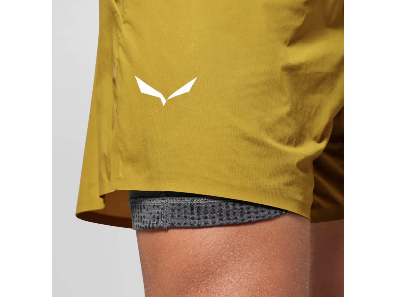 Salewa Pedroc Durastretch męskie spodenki 2w1 Olive Oil