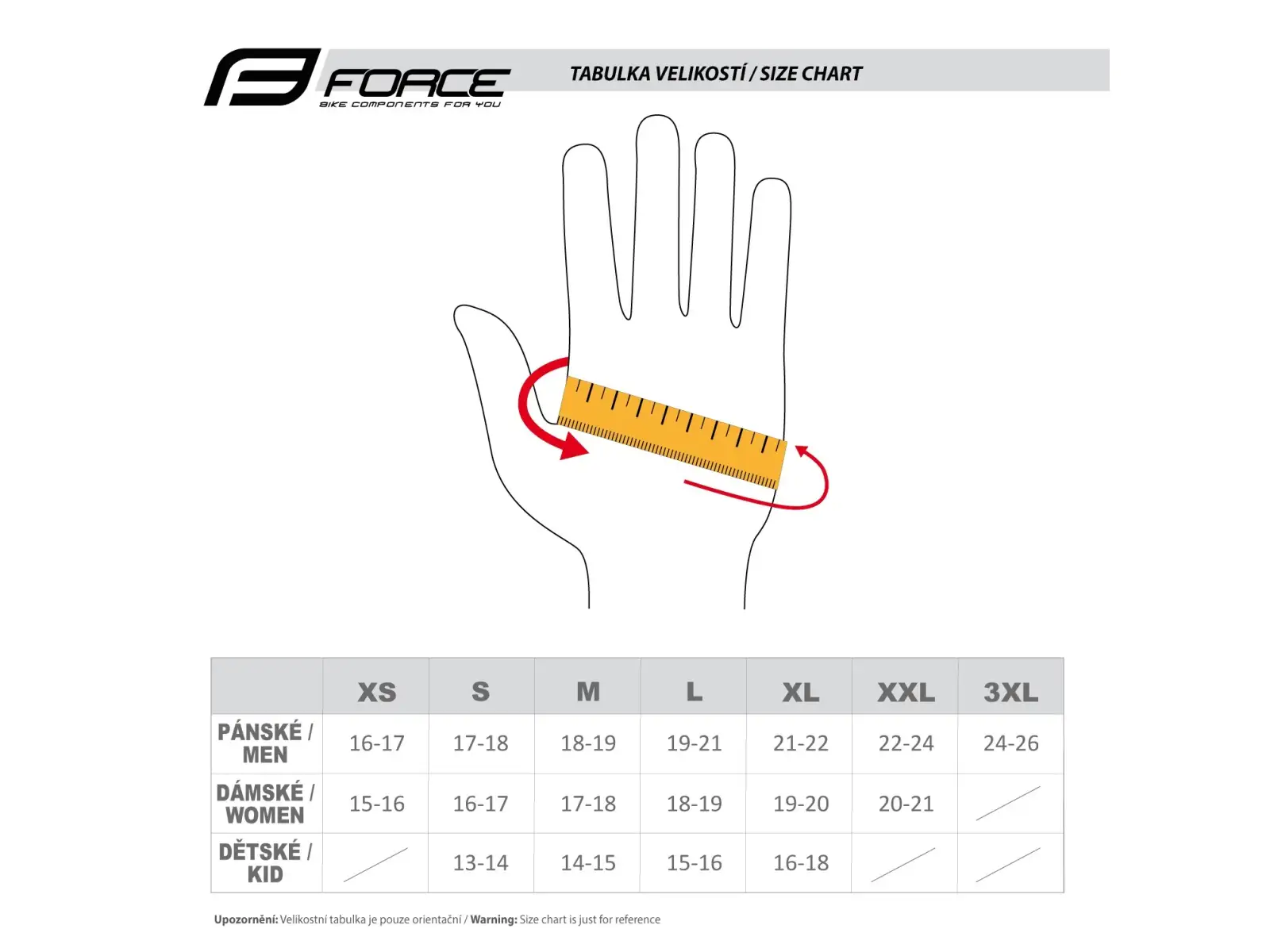 Force Fun Kid rękawiczki dziecięce fluo