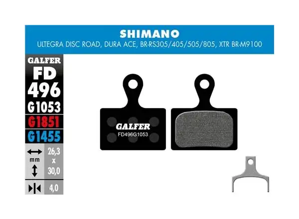 Galfer FD496 Standard G1053 klocki hamulcowe do Shimano