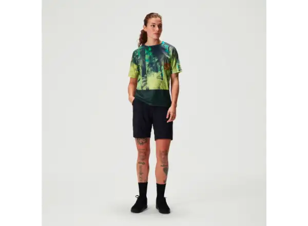 Endura Tropical Tee Print LTD damska koszulka krótki rękaw Ghillie Green