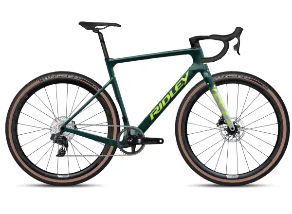Ridley Astr Rival XPLR rower gravel Storm Green Metallic/Lime Green