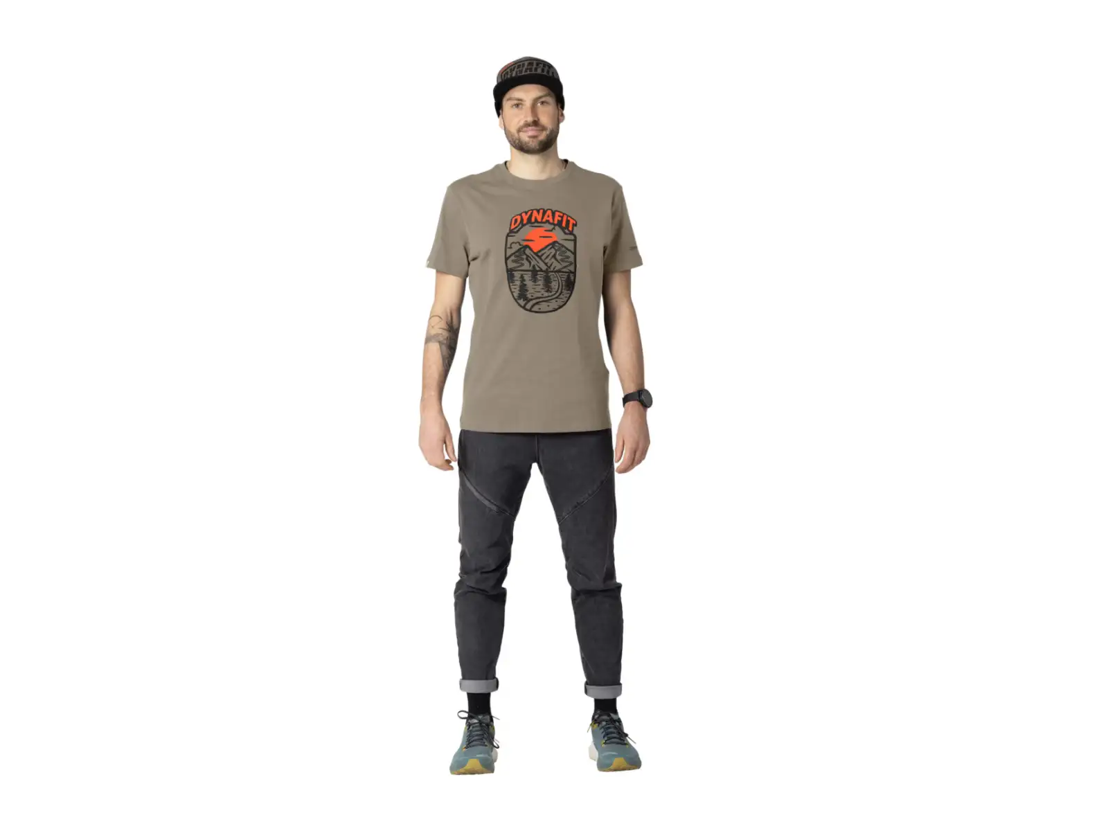 Dynafit Graphic Cotton męska koszulka krótki rękaw Fallen Rock/Horizon