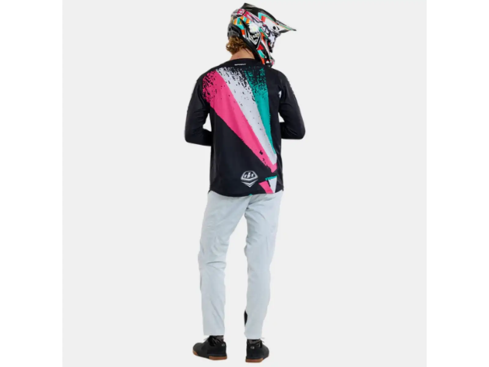 Troy Lee Designs Sprint Full Pull męska koszulka z długim rękawem Black