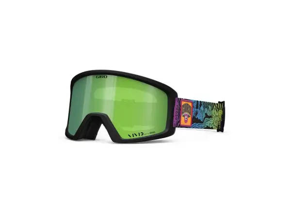 Giro Blok męskie gogle narciarskie Black Split Fountain Mountain/Vivid Emerald
