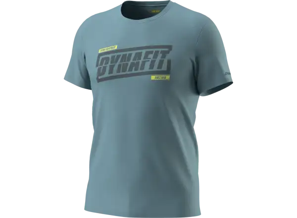 Dynafit Graphic Cotton męska koszulka z krótkim rękawem Smoke Blue