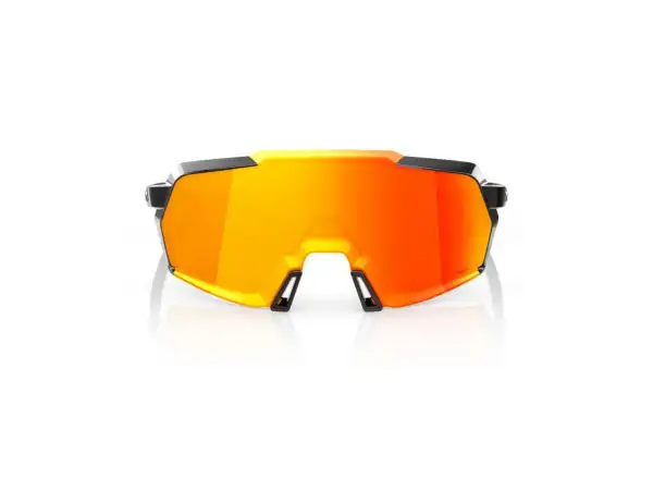 100% Korbin okulary Gloss Metallic Black HiPER Red Multilayer Mirror