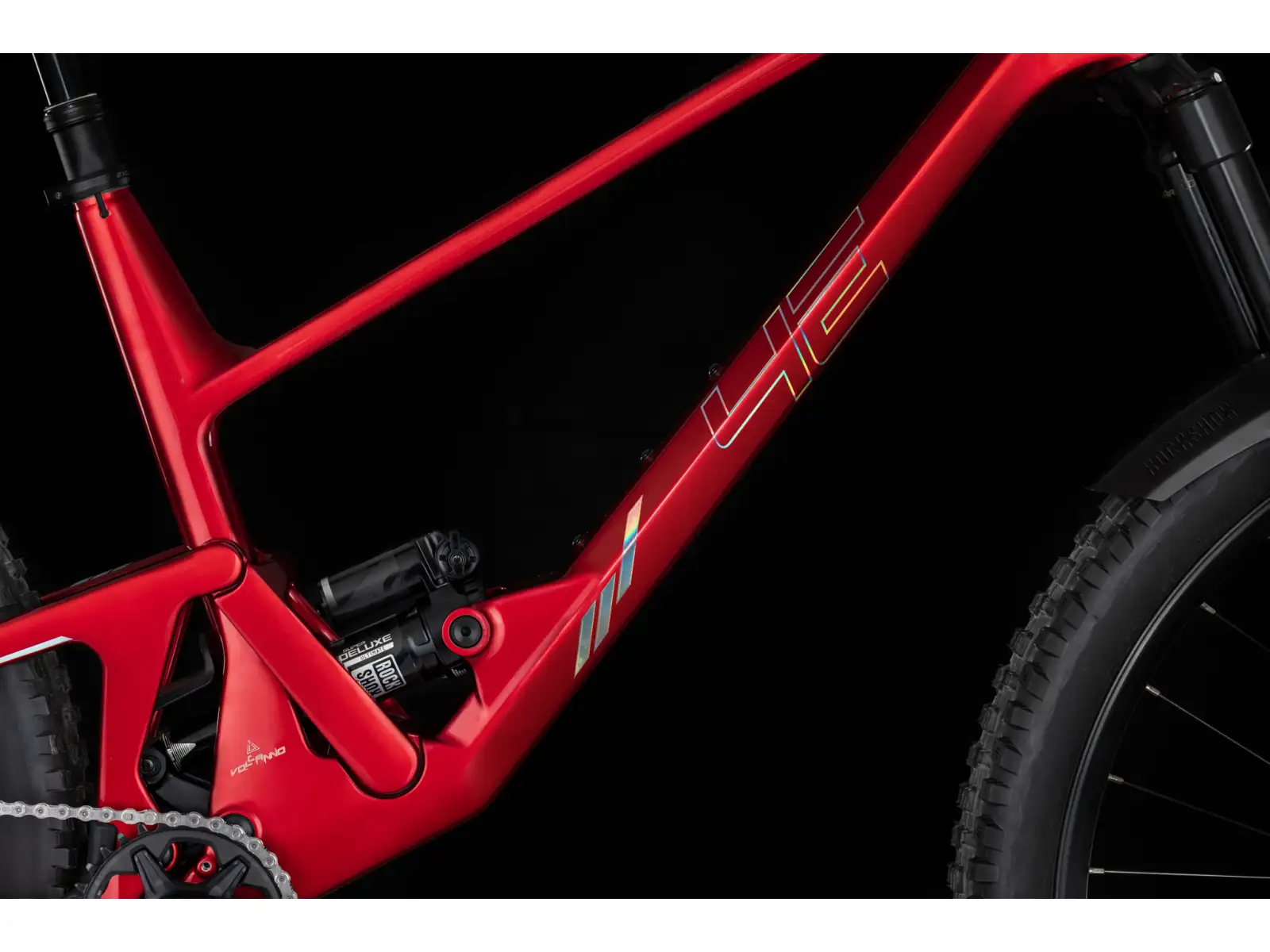 4Ever Volcanno Vesuv rower górski z pełnym zawieszeniem Flame Red/Hologram