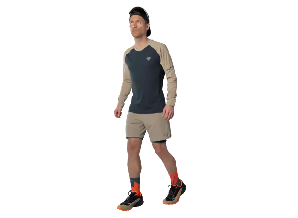 Dynafit Alpine Pro męska koszulka z długim rękawem Blueberry/Rock Khaki