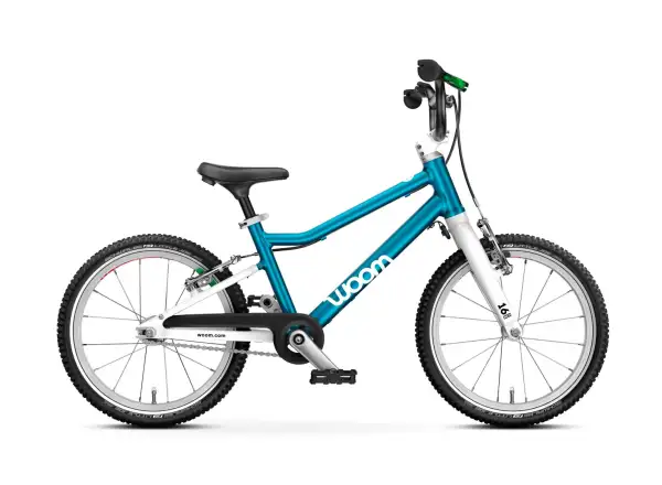 Woom GO 3 Automagic rower dziecięcy 16" Metallic Blue