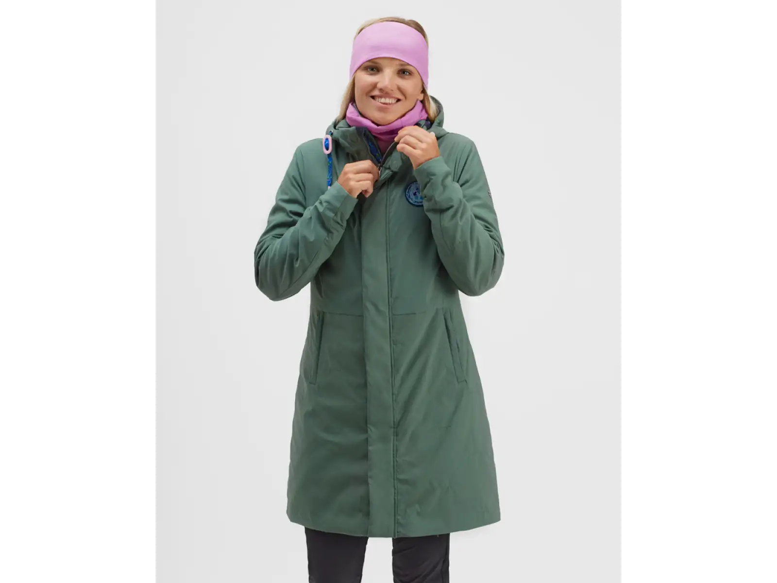 Silvini Montesa damski płaszcz Olive/Navy