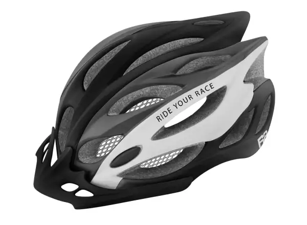 R2 Wind MTB kask matowa czarna/szara/biała