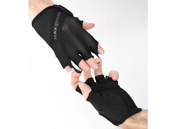 MAX1 krótkopalcowe rękawiczki Black