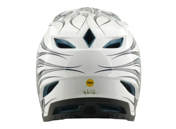 Troy Lee Designs D4 Composite MIPS kask Torched white/Silver