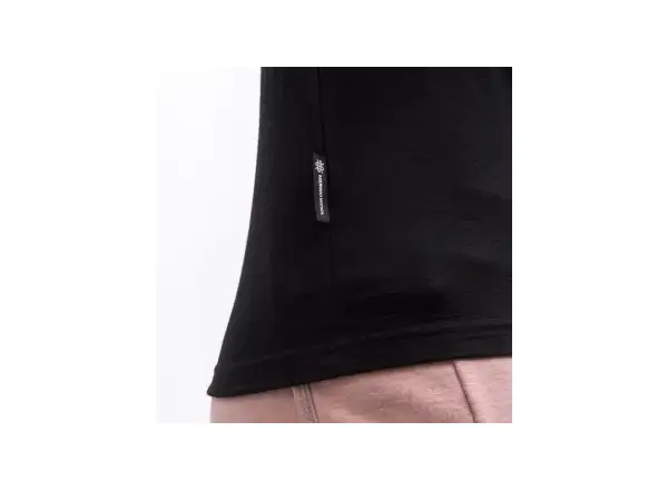 Sensor Merino Active No Logo damska koszulka krótki rękaw czarna
