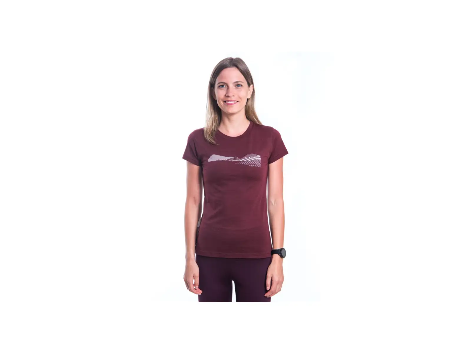 Sensor Merino Air PT Hills damska koszulka z krótkim rękawem Port Red