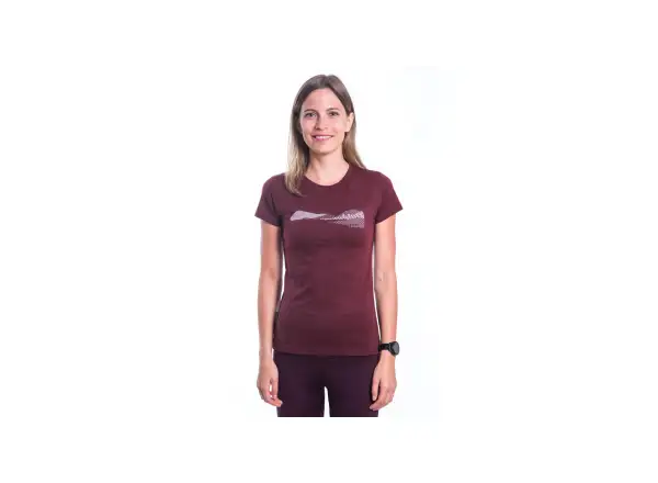 Sensor Merino Air PT Hills damska koszulka z krótkim rękawem Port Red