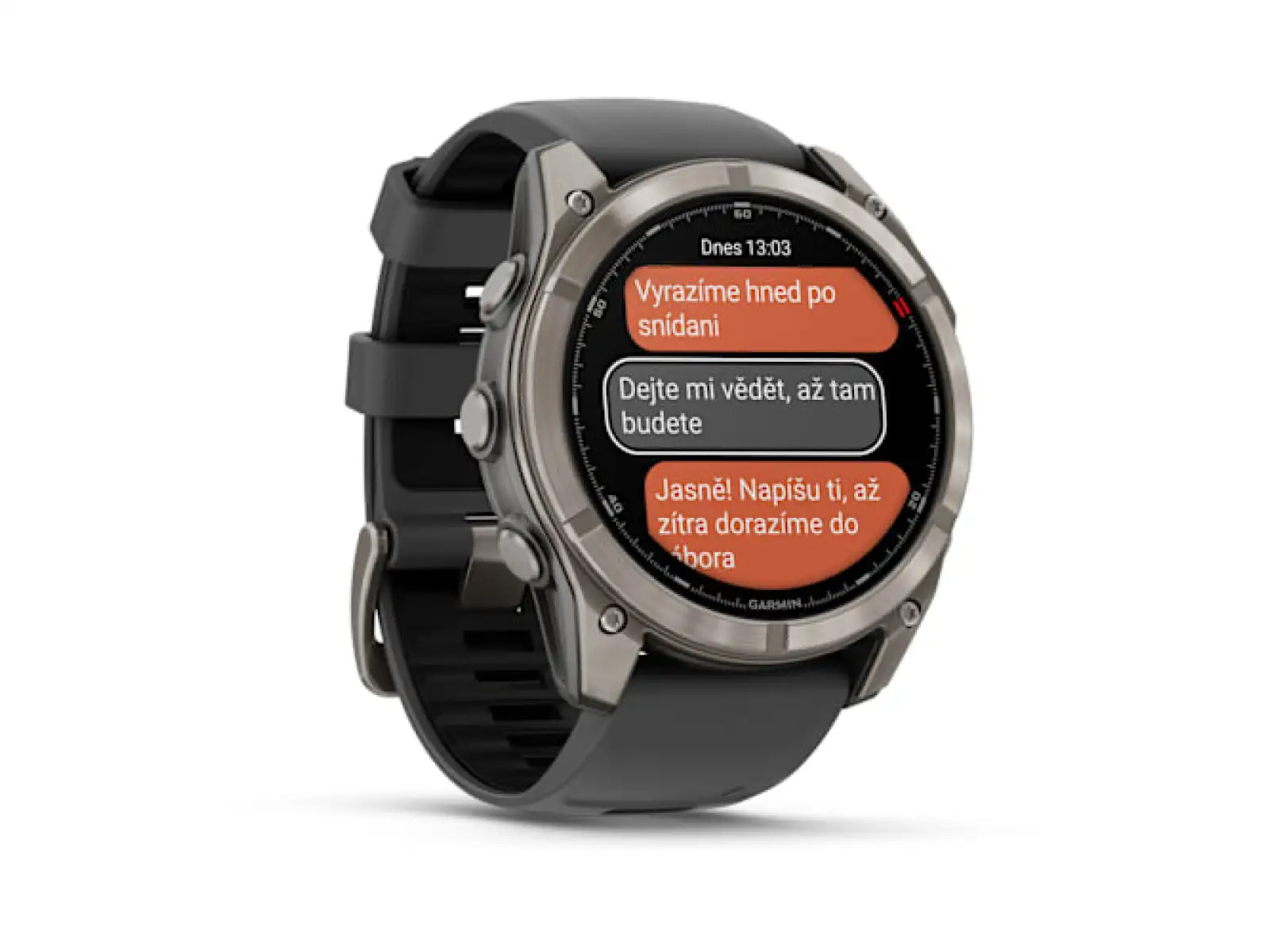 Garmin fenix 8 Pro 51 mm AMOLED Sapphire inteligentny zegarek Titanium Graphite/Black