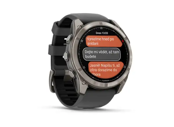 Garmin fenix 8 Pro 51 mm AMOLED Sapphire inteligentny zegarek Titanium Graphite/Black