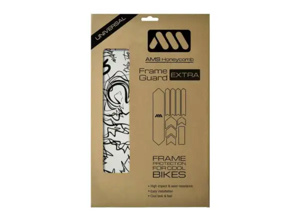 All Mountain Style naklejki ochronne na ramę Extra Signature Black
