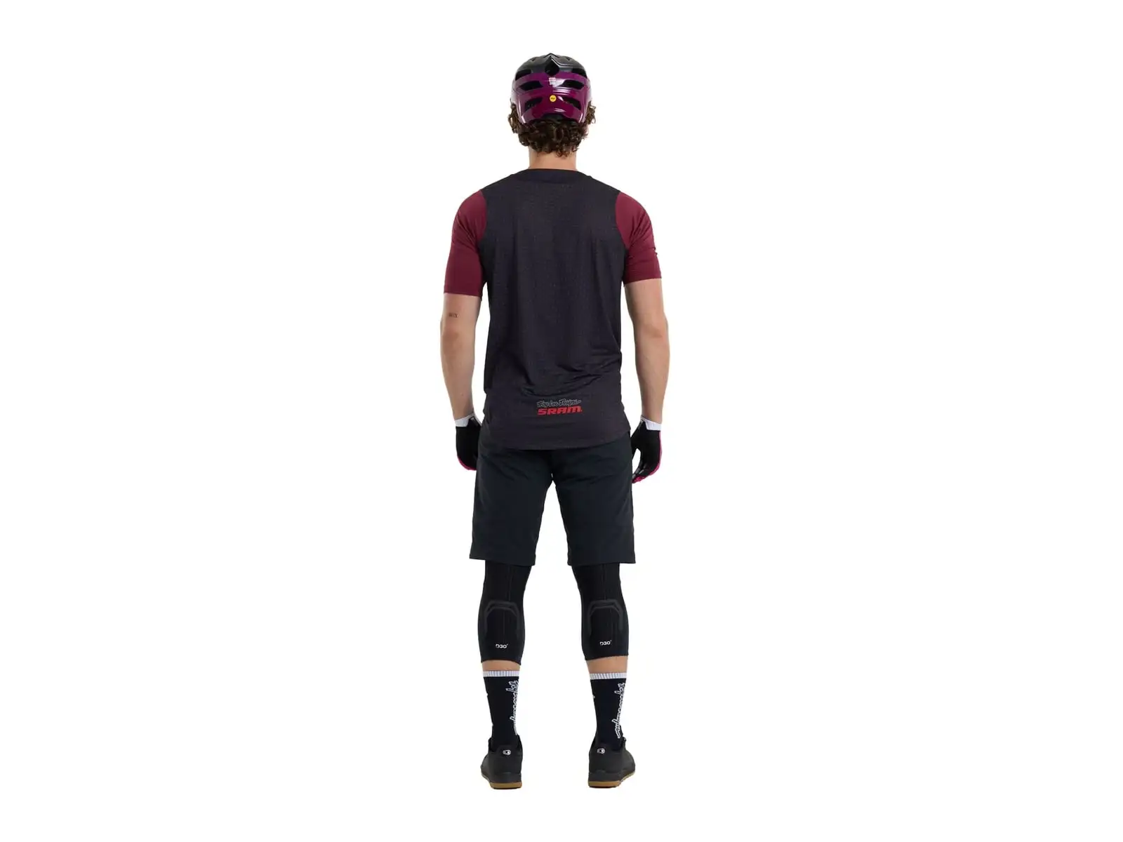 Troy Lee Designs x SRAM Skyline męska koszulka krótki rękaw Radioscape Black/Berry