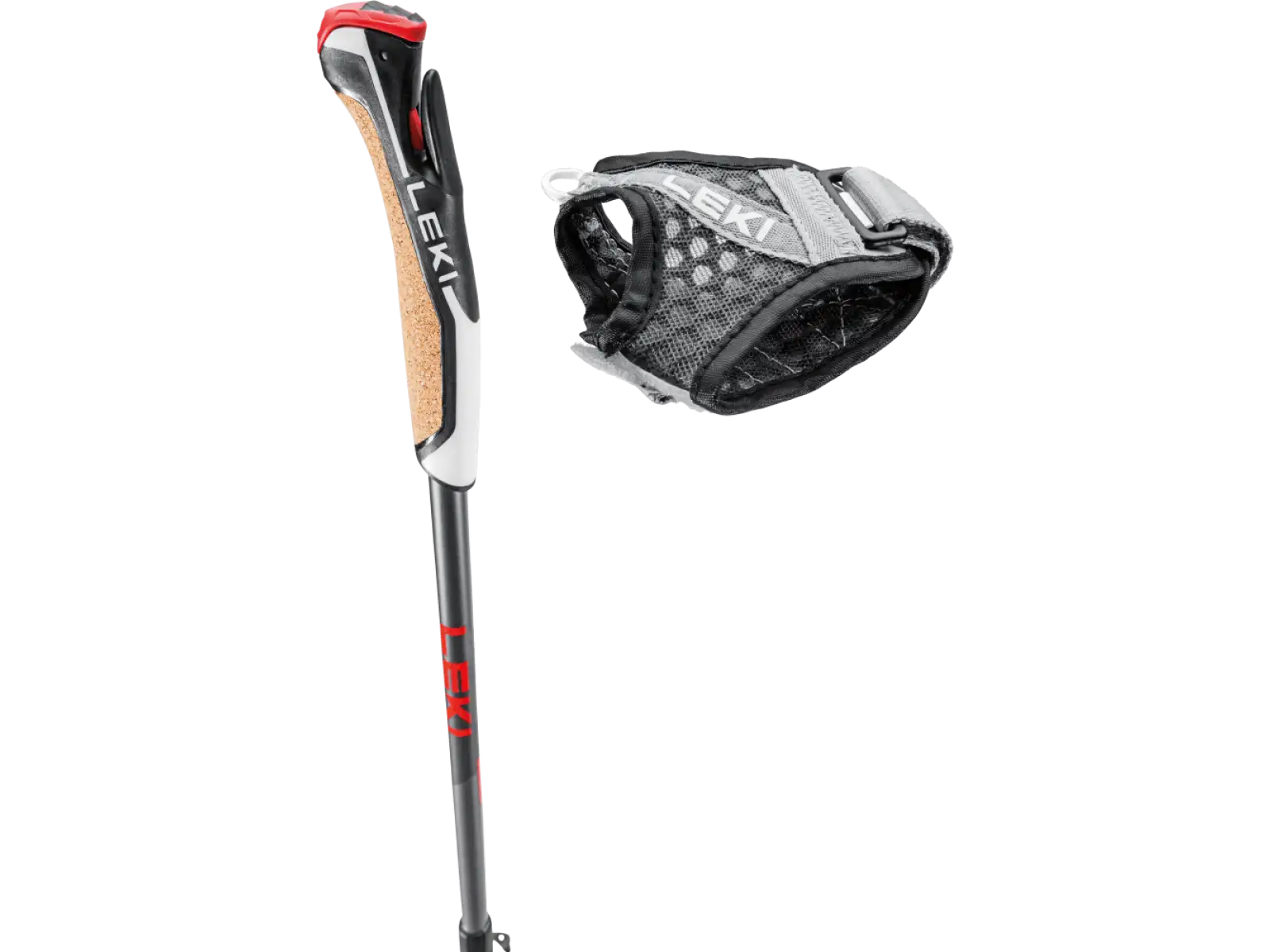 Leki Instructor Lite kije trekkingowe Dark anthracite/Gray/Red rozm.100-125 cm