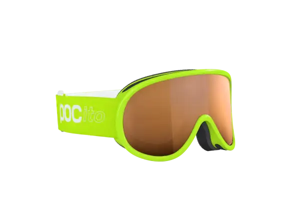 POC POCito Retina dziecięce gogle narciarskie Fluorescent Yellow/Green/Partly Sunny Light Orange
