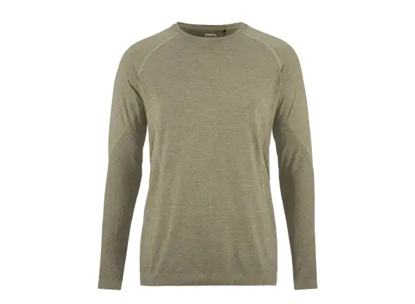 Craft Core Dry Active Comfort męska koszulka z długim rękawem brązowa