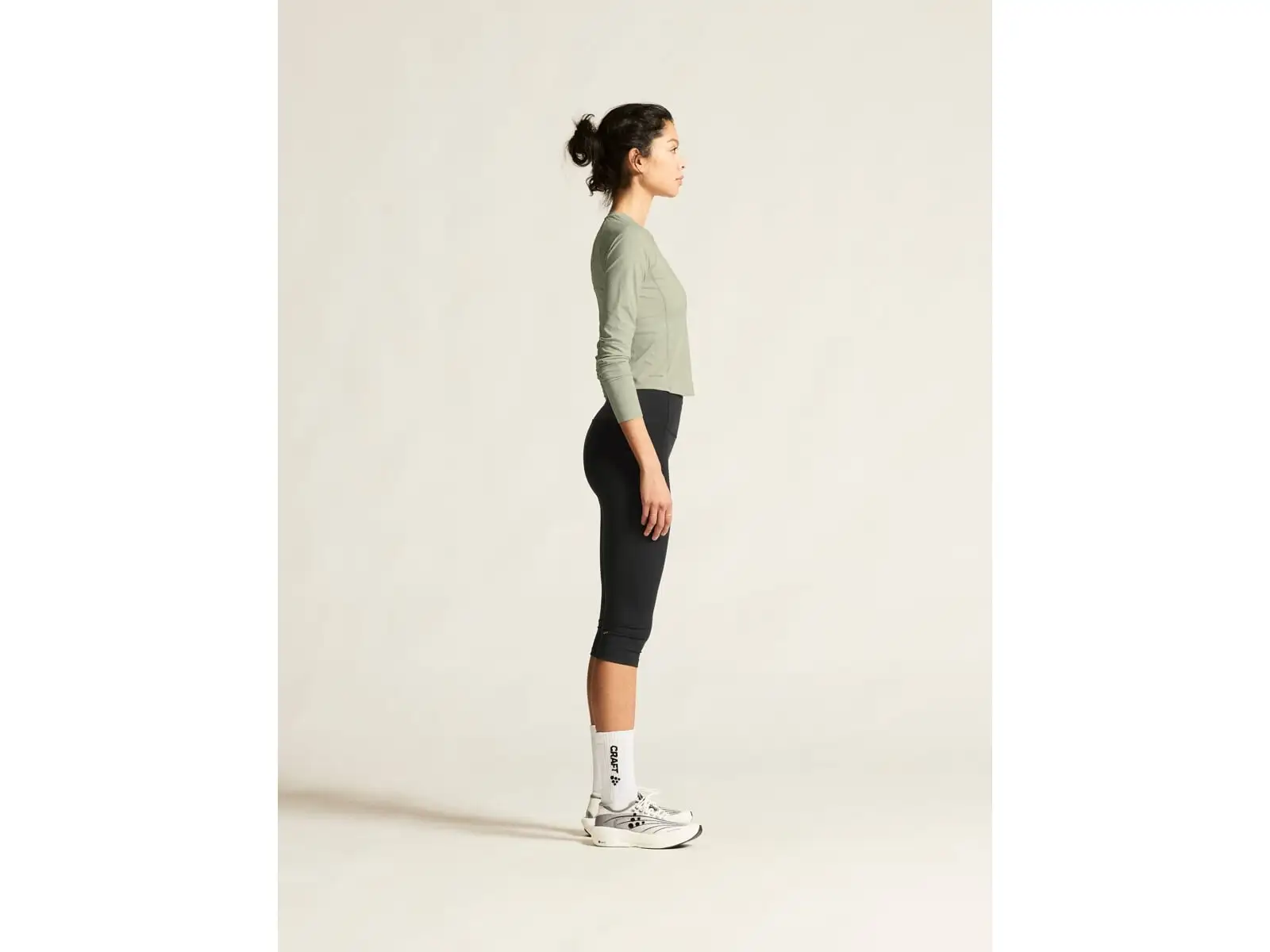 Craft Essence Capri damskie spodnie 3/4 czarna