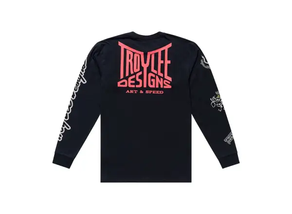 Troy Lee Designs męska koszulka rowerowa długi rękaw Black