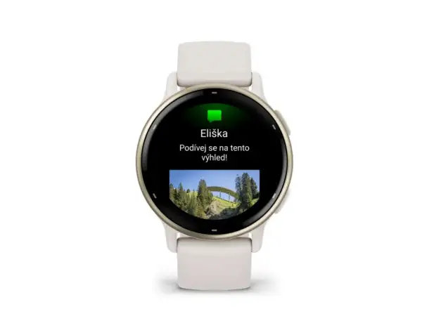 Garmin vívoactive 5 inteligentny zegarek Ivory/Cream Gold