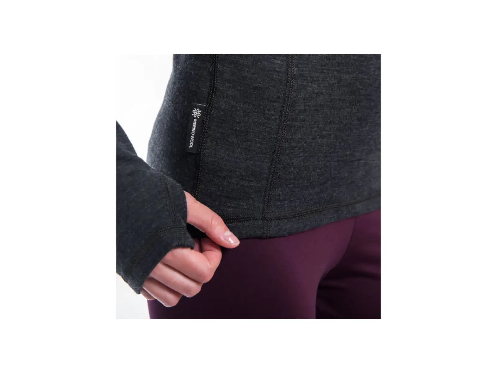 Sensor Merino Bold damska koszulka dlugi rękaw Anthracite Gray